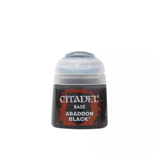 Warhammer 40,000 Paint - WH Colour - Base - Abaddon Black 12Ml 1 μπουκάλι