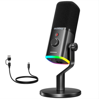 MAONO PD100X Dynamic RGB USB/XLR Microphone, black