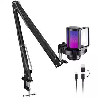 DGM20S Gamerwave Condenser USB Gaming RGB Microphone