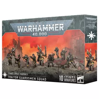 Warhammer 40,000	 - Chaos - Chaos Space Marines TRAITOR GUARDSMEN SQUAD