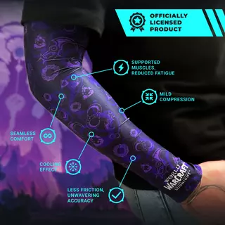 World of Warcraft seamless gaming arm sleeve – Midnight Limited Edition, Black&purple, XL