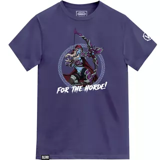 World of Warcraft For the Horde t-shirt, color: blue, size: XL