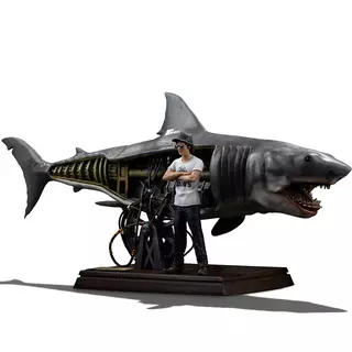 Iron Studios Deluxe Art Scale 1/10 - Steven Spielberg Jaws 50Th Anniversary Art Scale 1/10