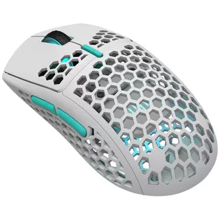 OUTLET Dark Project ME4 Wireless mouse - White / Neon Blue