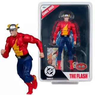 DC Direct Page Punchers The Flash Jay Garrick (The Flash #123) 7in Action Figure with Comic Red Platinum Edition McFarlane Toys
