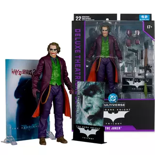 DC Multiverse The Joker (The Dark Knight) 7in Action Figure (Deluxe Theatrical Edition) McFarlane Toys