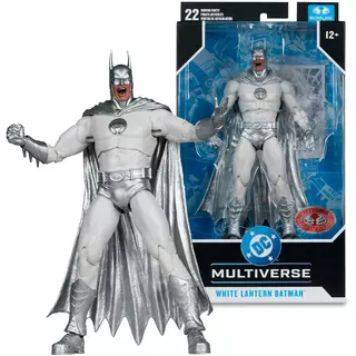 DC Multiverse White Lantern Batman (Brightest Day) 7in Action Figure McFarlane Toys Red Platinum Edition 