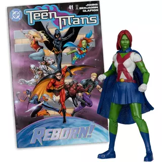DC Direct Page Punchers Miss Martian (Teen Titans #41) 7in Action Figure with Comic Red Platinum Edition McFarlane Toys