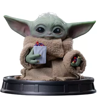 Iron Studios Star Wars - Grogu Popcorn Time - Mandalorian And Grogu Movie - Grogu Collection Legacy Replica 1/4