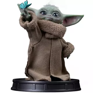 Iron Studios Star Wars - Grogu Butterfly Wonder - Mandalorian And Grogu Movie - Grogu Collection Legacy Replica 1/4