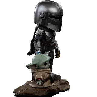 Iron Studios Star Wars - The Mandalorian- Mandalorian And Grogu Movie Minico