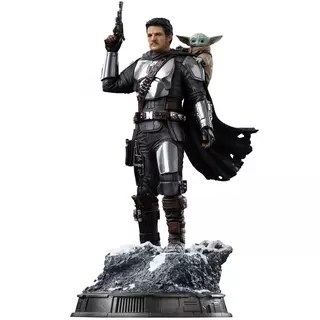 Iron Studios Star Wars - The Mandalorian And Grogu - The Mandalorian Movie Art Scale 1/10