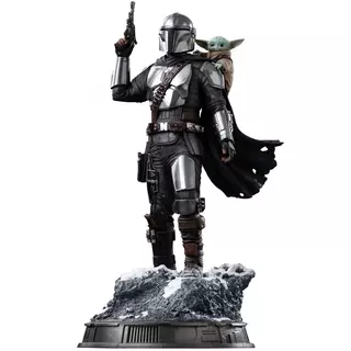 Iron Studios Star Wars - The Mandalorian And Grogu - The Mandalorian Movie Art Scale 1/10