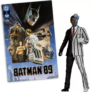 DC Direct Two-Face (Batman 89) 7in Action Figure with Comic book McFarlane Toys