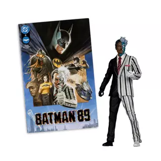 DC Direct Two-Face (Batman 89) 7in Action Figure with Comic book McFarlane Toys