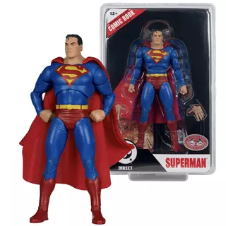 DC Direct Superman (Justice #1)  7in Action Figure with Comic book McFarlane Toys
