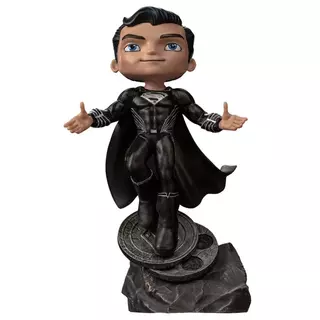 Iron Studios & Minico Zack Snyders Justice League -  Superman Black Suit Figure