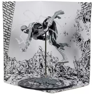 Marvel Spider-Man 1:10th Scale Collectible (Line Art) (Amazing Spider-Man #318) Gold Label McFarlane Toys
