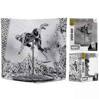 Marvel Spider-Man 1:10th Scale Collectible (Line Art) (Amazing Spider-Man #318) Gold Label McFarlane Toys