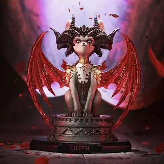 Blizzard Diablo Lilith Meow Light-Up Figure