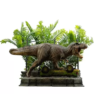 Iron Studios Jurassic Park - T-Rex Scene- T-Rex Breakout Set A Icons