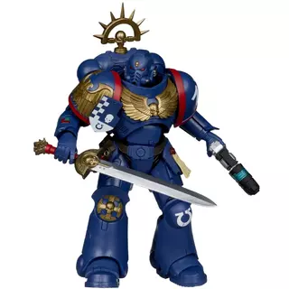 Warhammer 40,000 Total War 3rd Company Lieutenant (Ultramarines) 7in Action Figure McFarlane Toys