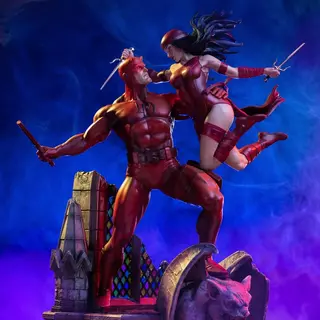 Iron Studios Marvel Comics - Daredevil and Elektra Diorama 1/6