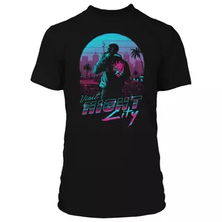 Jinx Cyberpunk 2077 - Destination Night City T-shirt Black, S