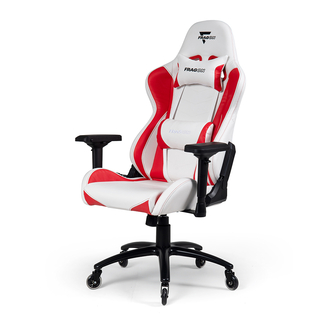 FragON Game Chair - 5 X Serie, Weiß/Rot, Carbon