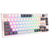 RK Royal Kludge Tastatur (tri mode RGB hot swap, White sky cyan switch) kabellos (ENG/RU)