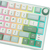 Royal Kludge R75 80K Ciano cielo - RGB ANSI (ENG)