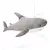 WP Merchandise  - Shark grey Plush 100 cm
