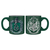Harry Potter - Juego de 2 tazas de Slytherin y Hufflepuff, 110 ml