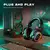 Fifine H6X Professional Gaming Headset, USB, RGB, Black