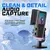 FIFINE AM6 Condenser RGB USB Microphone with chat and gaming volume preference knob, Black