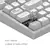Dark Project ALU Terra Nova White - Wireless Gaming Keyboard (ANSI)