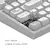 Dark Project ALU Terra Nova White - Wireless Gaming Keyboard (ANSI UA)