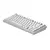 Dark Project ALU Terra Nova White - Wireless Gaming Keyboard (ANSI UA)