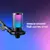 FIFINE A6T Condenser RGB USB Microphone with Boom Arm, Black