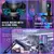 FIFINE A6T Condenser RGB USB Microphone with Boom Arm, Black