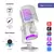 FIFINE AM6 Condenser RGB USB Microphone with chat and gaming volume preference knob, White