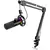 FIFINE T658 Dynamic RGB USB Microphone with Boom Arm Stand, Black
