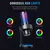 Fifine A9 Condenser RGB USB Microphone with 4 Polar Pattern, Black