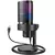 Fifine A9 Condenser RGB USB Microphone with 4 Polar Pattern, Black