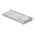 Dark Project ALU Terra Nostra R2 White - Wired Gaming Keyboard (ANSI)