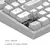 Dark Project ALU Terra Nostra R2 White - Wired Gaming Keyboard (ANSI)