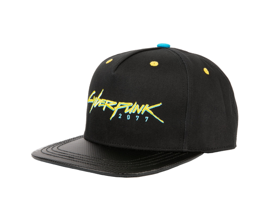 Gorra Jinx Cyberpunk 2077 - Logo Snap Back Cap Negro - Amarillo