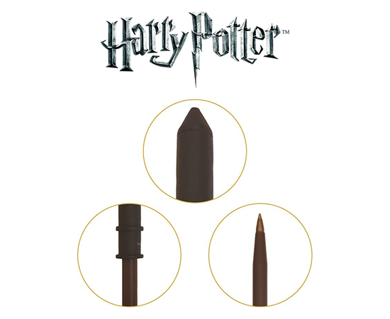 Noble Collection Harry Potter - Draco Malfoy Varita Bolígrafo y Marcapáginas