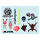 Jinx Cyberpunk 2077 - Gadget Sticker Autocollant Multicolore, 3 pces