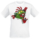 Jinx World of Warcraft - Camiseta Murloc Burst Premium Blanca, XL